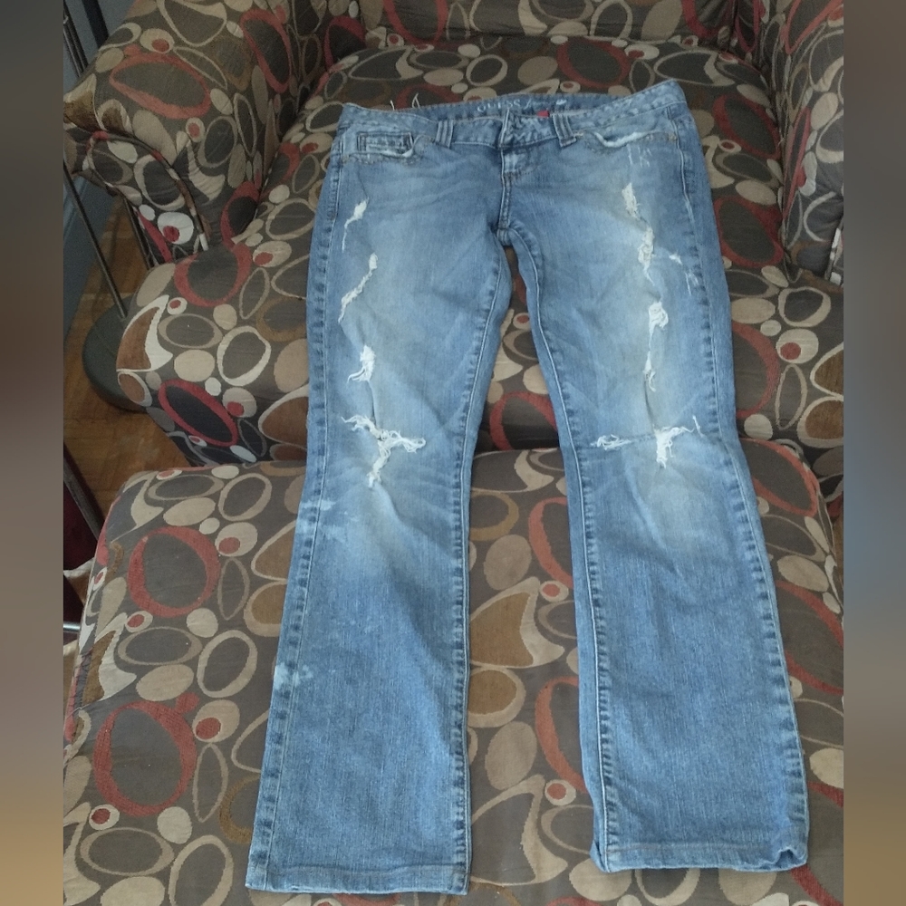 Men's Guess stretch bootleg distressed Jeans 29x29